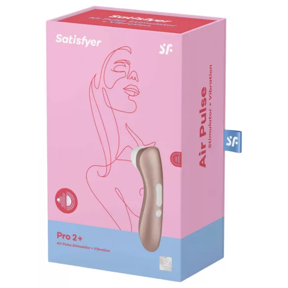 Satisfyer Pro 2+ - succionador de clítoris recargable - marrón