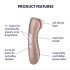 Satisfyer Pro 2+ - Vibrador estimulador de clítoris recargable (marrón)