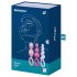 Satisfyer Booty Call - set de plug anal - silicona colorida - 3 piezas