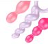 Satisfyer Booty Call - set de plug anal - silicona colorida - 3 piezas