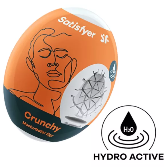 Satisfyer Egg Crunchy - masturbador huevo - textura interna