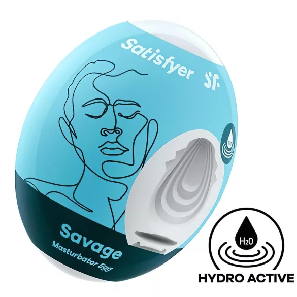 Satisfyer Egg Savage - masturbador huevo masculino - silicona