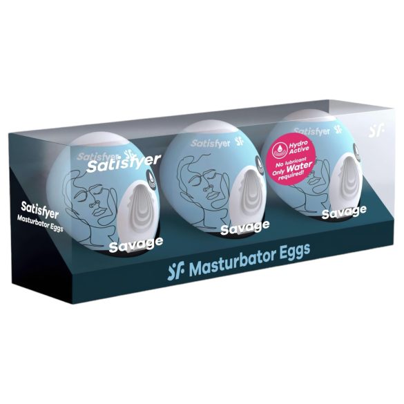 Juego de Masturbadores Satisfyer Egg Savage (3 piezas)