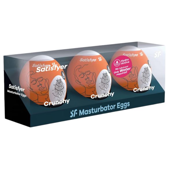 Satisfyer Egg Crunchy - masturbador huevo set 3 unidades