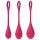Satisfyer Yoni Power 1 - Juego de bolas de geisha - rojo (3 piezas)