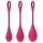 Satisfyer Yoni Power 1 - bolas chinas - set 3 piezas - silicona roja