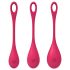 Satisfyer Yoni Power 1 - Juego de bolas de geisha - rojo (3 piezas)