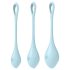 Satisfyer Yoni Power 2 - Juego de bolas de Geisha - azul (3 piezas)