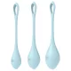 Satisfyer Yoni Power 2 - bolas chinas set 3 piezas - silicona azul