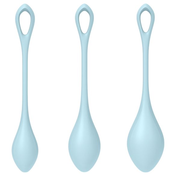 Satisfyer Yoni Power 2 - bolas chinas set 3 piezas - silicona azul
