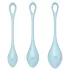 Satisfyer Yoni Power 2 - bolas chinas set 3 piezas - silicona azul