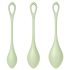 Satisfyer Yoni Power 2 - set bolas chinas - silicona verde - 3 piezas