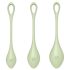 Satisfyer Yoni Power 2 - set bolas chinas - silicona verde - 3 piezas