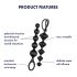 Satisfyer Love Beads - Set de Dildos Anales con Cuentas (Negro)