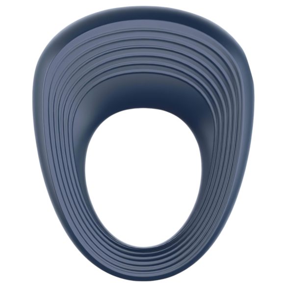 Satisfyer Power Ring - anillo vibrador para pene impermeable - silicona gris