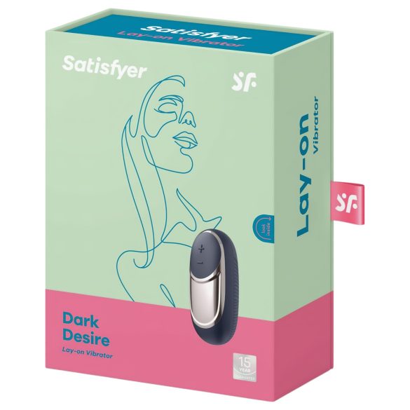 Satisfyer Dark Desire - vibrador para clítoris recargable - silicona negra