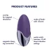 Satisfyer Purple Pleasure - vibrador recargable para clítoris - silicona lila