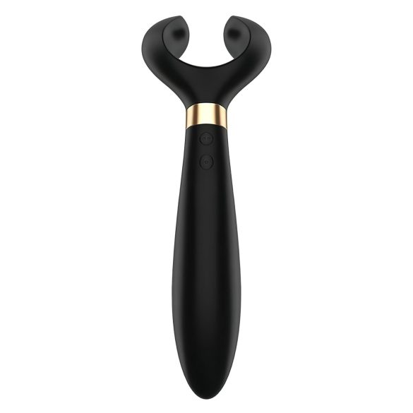 Satisfyer Endless Fun - vibrador recargable y sumergible para parejas (negro)