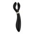 Satisfyer Endless Fun - vibrador recargable y sumergible para parejas (negro)