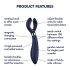 Satisfyer Endless Fun - Vibrador impermeable para parejas, recargable (azul)