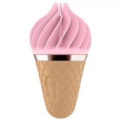   Satisfyer Sweet Treat - vibrador rotativo recargable para clítoris (rosa‑marrón)