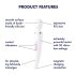 Satisfyer Wand-er Woman - masajeador vibrador impermeable (blanco)