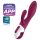 Satisfyer Heated Affair - Vibrador rojo con estimulador de clítoris y calor
