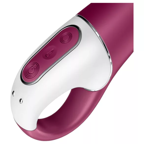 Satisfyer Hot Spot - vibrador punto G recargable con calor - silicona roja