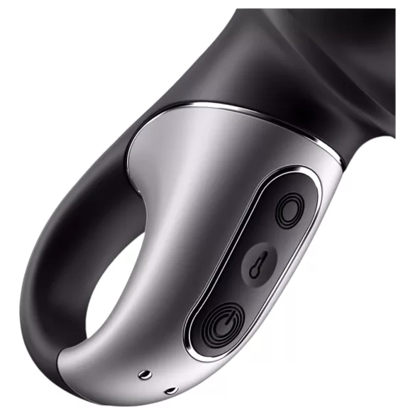 Satisfyer Hot Passion - Consolador anal con calefacción controlado por app (negro)
