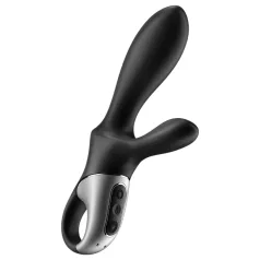   Satisfyer Heat Climax+ - vibrador anal calefactable inteligente - silicona negra