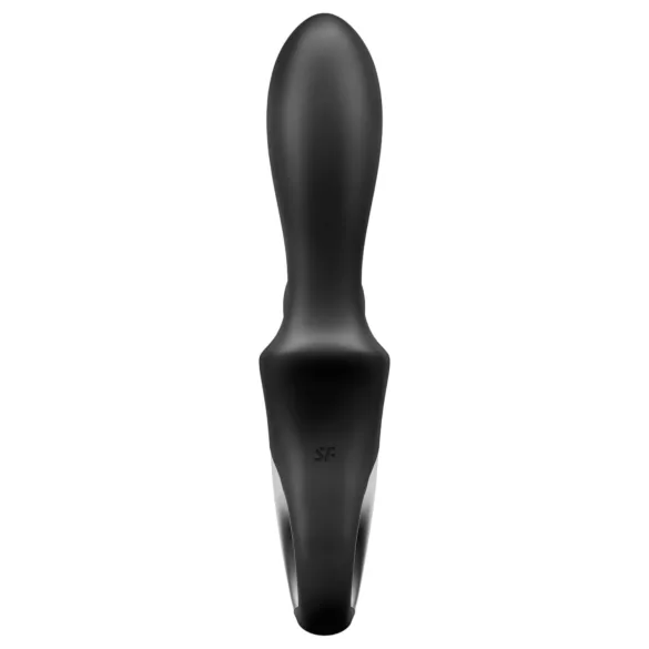 Satisfyer Heat Climax+ - vibrador anal calefactable inteligente - silicona negra