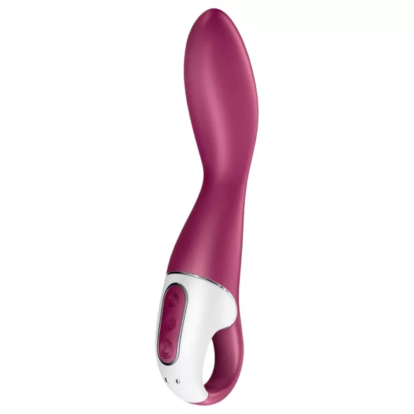 Satisfyer Heated Thrill - Vibrador calefactable con control por app (rojo)