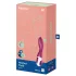 Satisfyer Heated Thrill - Vibrador calefactable con control por app (rojo)