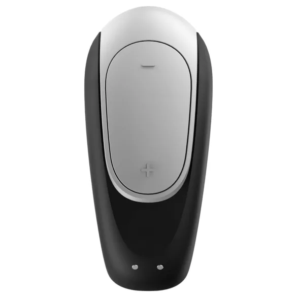 Satisfyer Double Fun - vibrador para parejas con control por app (negro)