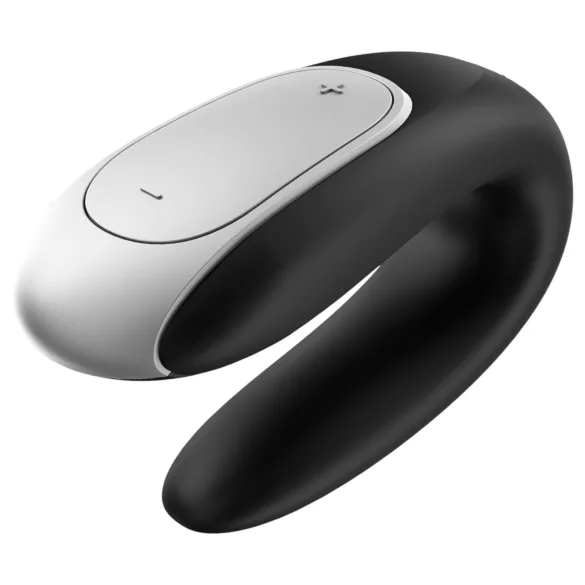 Satisfyer Double Fun - vibrador para parejas con control por app (negro)