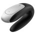 Satisfyer Double Fun - vibrador para parejas inteligente e impermeable (negro)