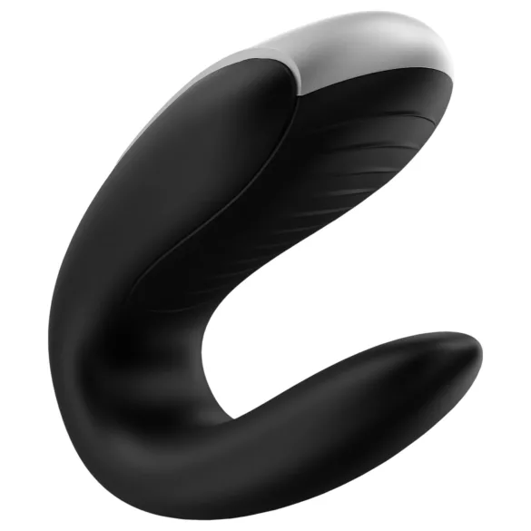 Satisfyer Double Fun - vibrador para parejas con control por app (negro)