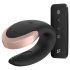 Satisfyer Double Love - Elegante vibrador dual con control remoto (negro)
