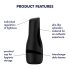 Satisfyer Men Classic - masturbador masculino manual con succión - negro