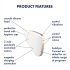 Satisfyer Love Triangle - Estimulador inteligente por ondas de aire (blanco)