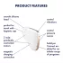 Satisfyer Love Triangle - succionador de clítoris inteligente - blanco