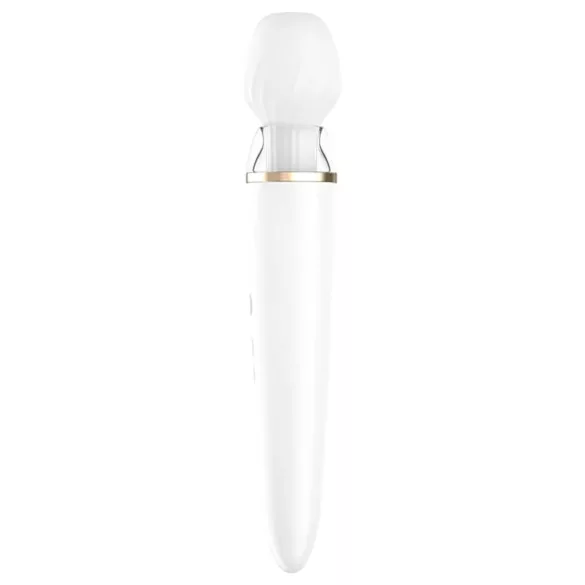 Satisfyer Double Wand-er - vibrador masajeador inteligente - blanco