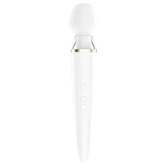 Satisfyer Double Wand-er - vibrador masajeador inteligente - blanco