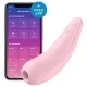 Satisfyer Curvy 2+ - Estimulador de clítoris por ondas de aire con control por aplicación (rosa)