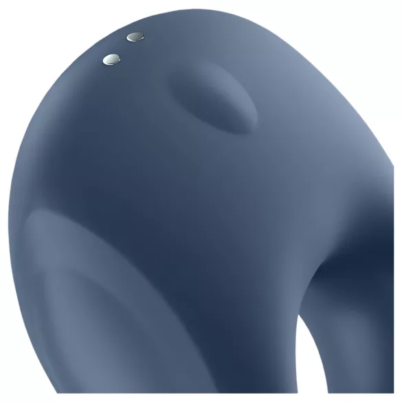 Satisfyer Strong One - anillo vibrador inteligente para pene - silicona azul
