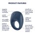Satisfyer Strong One - anillo vibrador inteligente (azul)