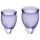 Satisfyer Feel Confident - Set de copas menstruales (lila)