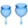 Satisfyer Feel Good - juego de copas menstruales de silicona (azul, 2 uds.)