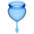 Satisfyer Feel Good - juego de copas menstruales de silicona (azul, 2 uds.)