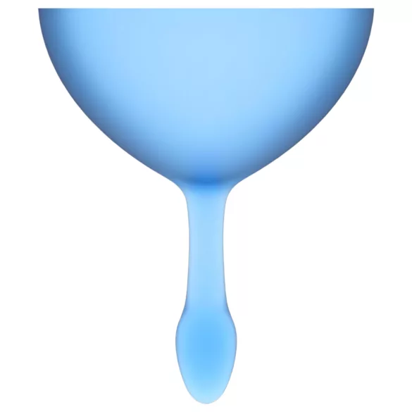 Satisfyer Feel Good - juego de copas menstruales de silicona (azul, 2 uds.)